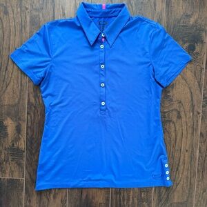 Oakley Large Royal Blue Golf Polo Shirt